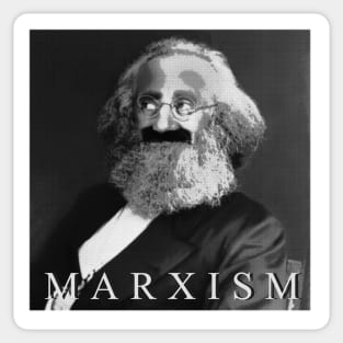 yest i'm marxist (groucho marx x karl marx) Sticker